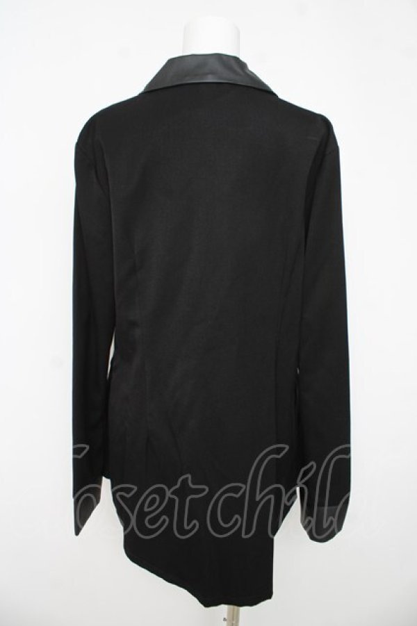 画像2: SEX POT ReVeNGe / レザー切替ジャケット L ブラック/グレー Y-26-03-03-088-SP-JA-SZ-ZY (2)