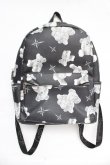 画像1: TRAVAS TOKYO / PUBack Pack /くまプリント総柄バックパック F ブラック Y-26-03-03-008-PU-BG-SZ-ZY (1)
