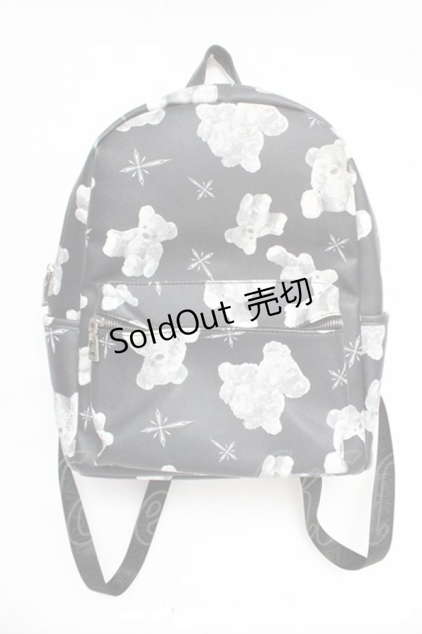 画像1: TRAVAS TOKYO / PUBack Pack /くまプリント総柄バックパック F ブラック Y-26-03-03-008-PU-BG-SZ-ZY (1)