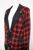 画像3: ALGONQUINS / チェックフリルジャケット 2 レッド/ブラック Y-26-03-03-093-AL-JA-SZ-ZY (3)