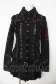 画像1: Ozz Croce / 2WAY編み上げジャケットワンピース  ブラック/レッド Y-26-03-03-096-OO-OP-SZ-ZY (1)