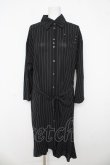 画像1: Rozen Kavalier / 羽刺繍ストライプ長袖ワンピース  黒 Y-26-03-03-101-OO-OP-SZ-ZY (1)