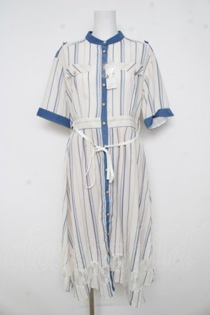 画像: axes femme / レース切替ワンピース  白 Y-26-03-03-107-AX-OP-SZ-ZY