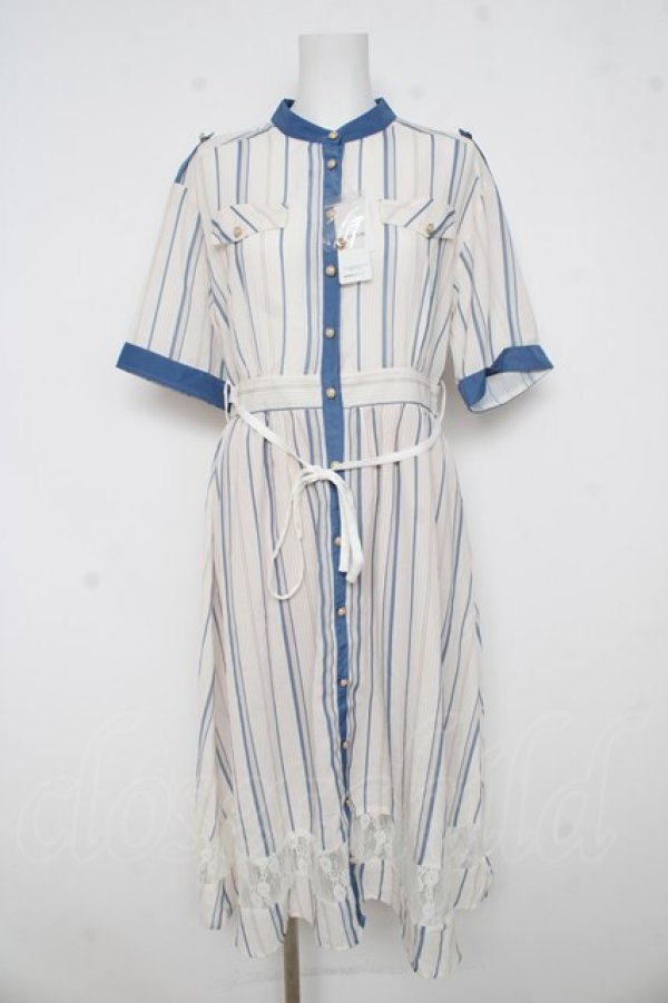 画像1: axes femme / レース切替ワンピース  白 Y-26-03-03-107-AX-OP-SZ-ZY (1)