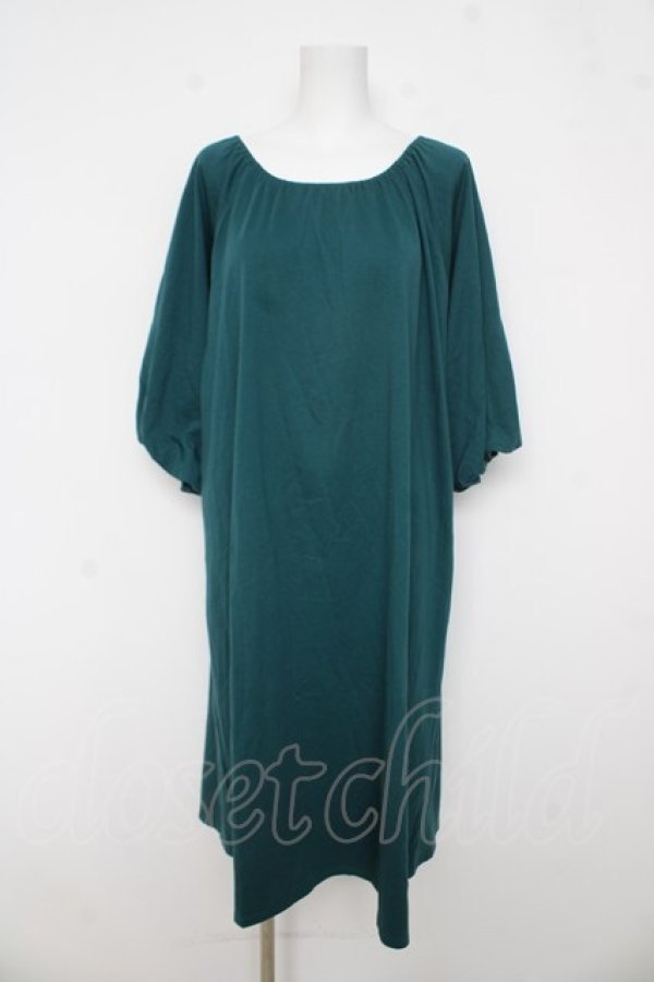 画像1: axes femme / リラックスワンピース  グリーン Y-26-03-03-111-AX-OP-SZ-ZY (1)
