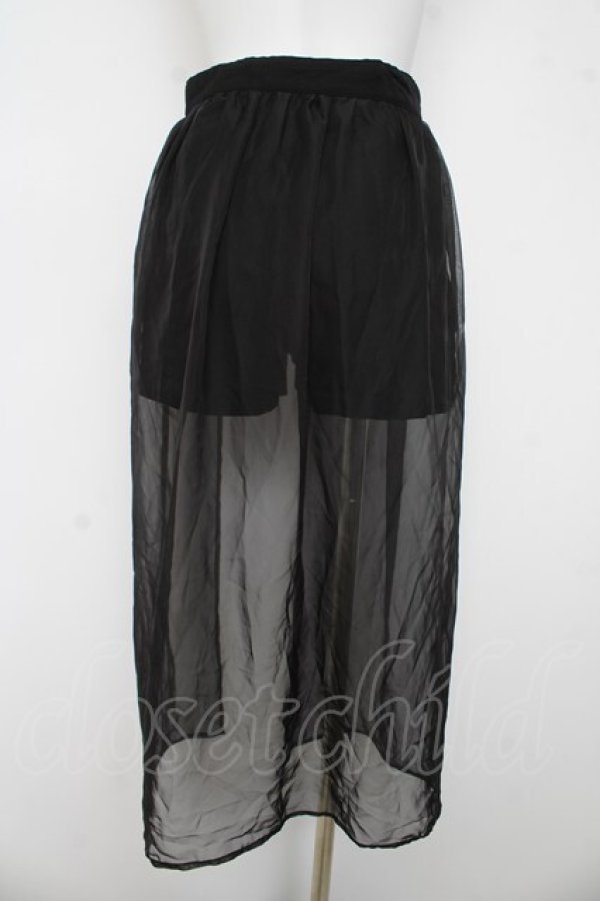 画像2: REFLEM / ベルト付きレイヤードデザインショートパンツ F ブラック Y-26-03-03-113-PU-PA-SZ-ZY (2)