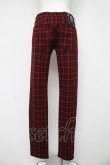 画像2: ALGONQUINS / ブロックチェック柄パンツ 2 赤 Y-26-03-03-114-AL-PA-SZ-ZY (2)