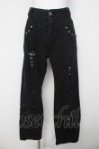 画像1: ALGONQUINS / ダメージデニムパンツ F ブラック Y-26-03-03-118-AL-PA-SZ-ZY (1)