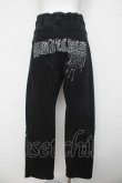 画像2: ALGONQUINS / ダメージデニムパンツ F ブラック Y-26-03-03-118-AL-PA-SZ-ZY (2)