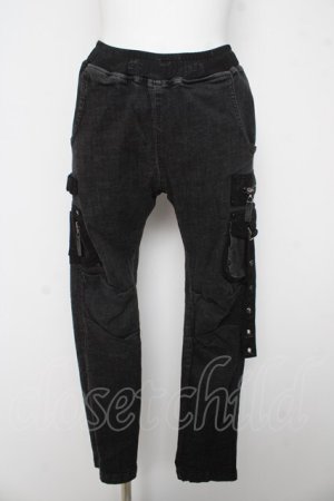 画像: Qutie Frash / ミリタリーデニムパンツ  グレー Y-26-03-03-119-QU-PA-SZ-ZY