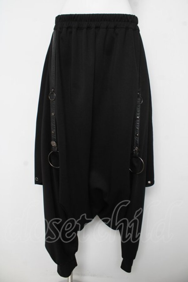 画像1: SEX POT ReVeNGe / プリントフラップサルエルパンツ L 黒 Y-26-03-03-120-SP-PA-SZ-ZY (1)