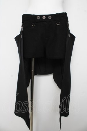 画像: BPN / フラップ付ショートパンツ M 黒 Y-26-03-03-121-GO-PA-SZ-ZY