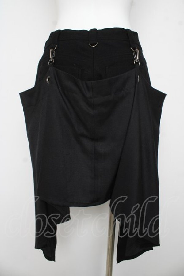 画像2: BPN / フラップ付ショートパンツ M 黒 Y-26-03-03-121-GO-PA-SZ-ZY (2)