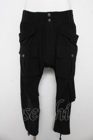 画像: Ozz Croce / ハイウエストサルエルパンツ  黒 Y-26-03-03-125-OO-PA-SZ-ZY