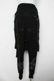 画像2: Ozz conte / 裾ギャザーサルエルパンツ  黒 Y-26-03-03-128-OO-PA-SZ-ZY (2)