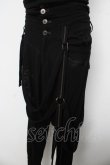 画像3: Ozz conte / 裾ギャザーサルエルパンツ  黒 Y-26-03-03-128-OO-PA-SZ-ZY (3)