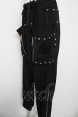 画像3: ALGONQUINS / 丸スタッズZIPサルエルパンツ F 黒 Y-26-03-03-129-AL-PA-SZ-ZY (3)