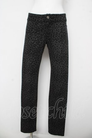 画像: ALGONQUINS / レオパード柄パンツ 2 グレー/ブラック Y-26-03-03-130-AL-PA-SZ-ZY