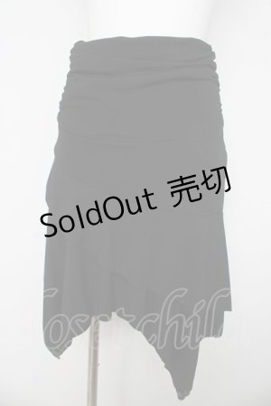 画像: OZZ ANGELO / 変形スカート  黒 Y-26-03-03-132-OO-SK-SZ-ZY