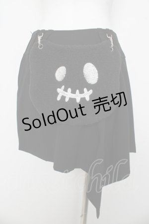 画像: PEACE NOW / エヴィちゃんフラップ付きアシメスカート M ブラック Y-26-03-03-134-PU-SK-SZ-ZY