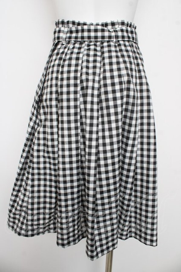 画像2: F＆A / べっ甲バックルタックスカート  黒 Y-26-03-03-140-LO-SK-SZ-ZY (2)