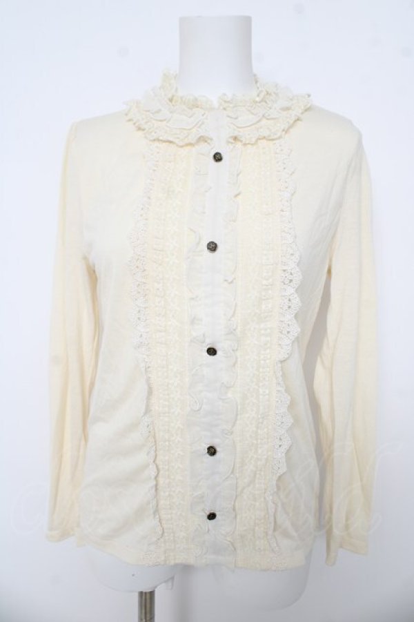 画像1: axes femme / ブラウス風プチスタンドPO  生成り Y-26-03-03-013-AX-TO-SZ-ZY (1)