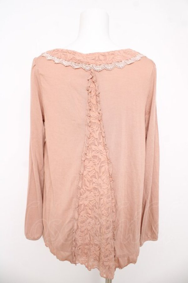 画像2: axes femme / BACKリボンモチーフプルオーバー  ピンク Y-26-03-03-015-AX-TO-SZ-ZY (2)