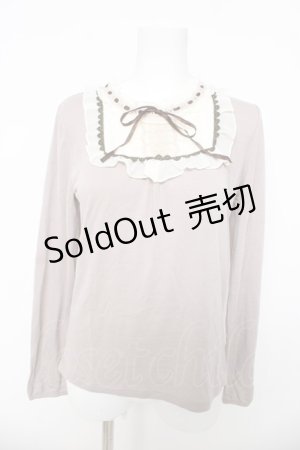 画像: axes femme / スクエアヨークカットソー  ベージュ Y-26-03-03-019-AX-TO-SZ-ZY