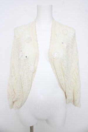 画像: axes femme / 後ろレースニットドルマントップス  生成り Y-26-03-03-021-AX-TO-SZ-ZY