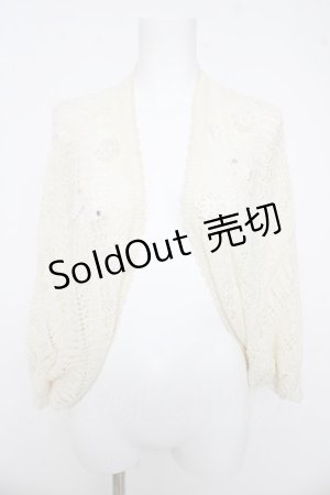 画像: axes femme / 後ろレースニットドルマントップス  生成り Y-26-03-03-021-AX-TO-SZ-ZY