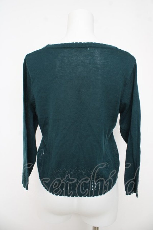 画像2: axes femme / 薄手カーディガン  グリーン Y-26-03-03-023-AX-TO-SZ-ZY (2)