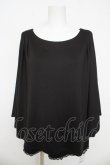 画像1: axes femme / ポンチョ風トップス  黒 Y-26-03-03-024-AX-TO-SZ-ZY (1)
