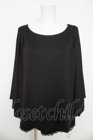 画像: axes femme / ポンチョ風トップス  黒 Y-26-03-03-024-AX-TO-SZ-ZY