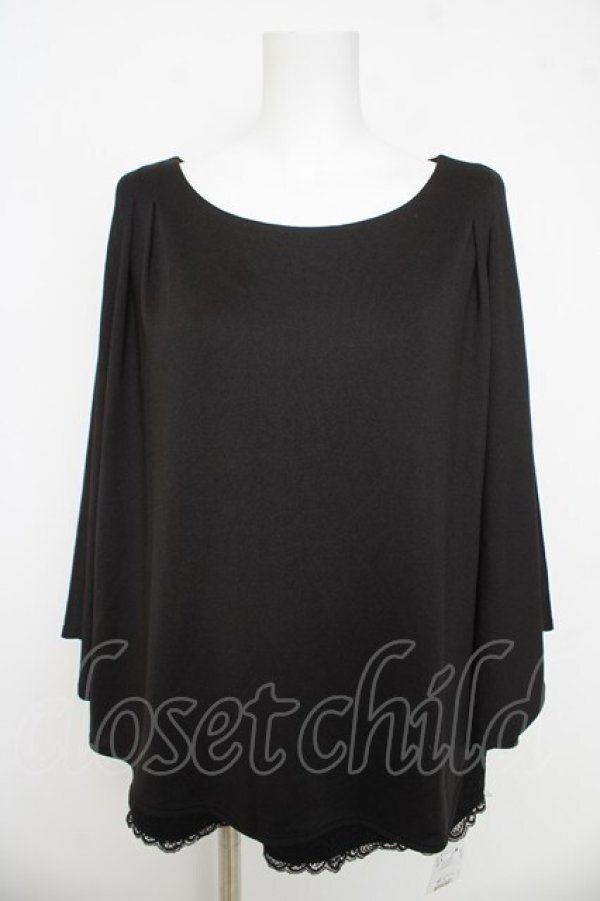 画像1: axes femme / ポンチョ風トップス  黒 Y-26-03-03-024-AX-TO-SZ-ZY (1)