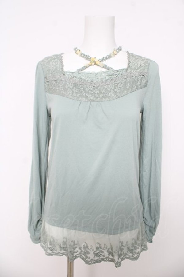 画像1: axes femme / ストラップ付きインナープルオーバー  ミント Y-26-03-03-028-AX-TO-SZ-ZY (1)