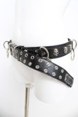 画像4: SEX POT ReVeNGe / スカルリングベルト  ブラック Y-26-03-03-003-SP-ZA-SZ-ZY (4)