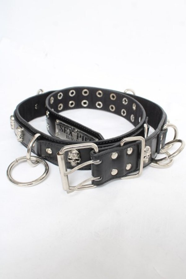 画像1: SEX POT ReVeNGe / スカルリングベルト  ブラック Y-26-03-03-003-SP-ZA-SZ-ZY (1)
