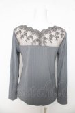 画像2: axes femme / 薔薇レースインナープルオーバー  グレー Y-26-03-03-034-AX-TO-SZ-ZY (2)