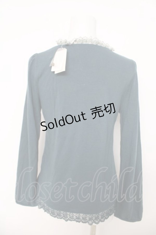 画像2: axes femme / ドット切替カットソー  グリーン Y-26-03-03-035-AX-TO-SZ-ZY (2)