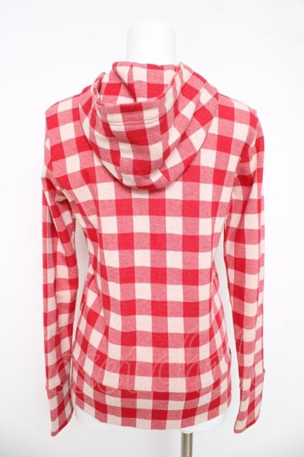 画像2: Emily Temple cute / ギンガムチェックパーカー  赤 Y-26-03-03-037-ET-TO-SZ-ZY (2)