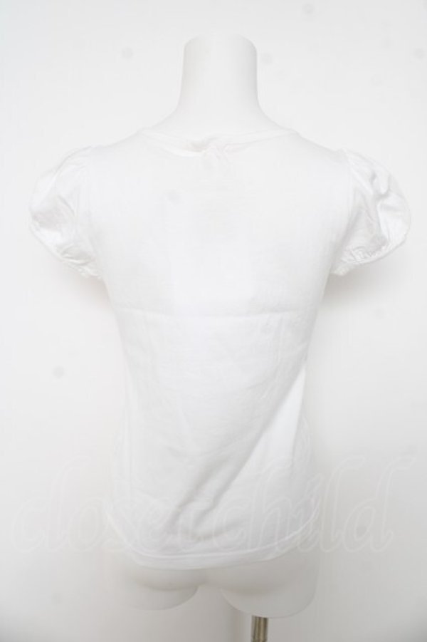 画像2: Emily Temple cute / フロントレースカットソー  シロ Y-26-03-03-040-ET-TO-SZ-ZY (2)