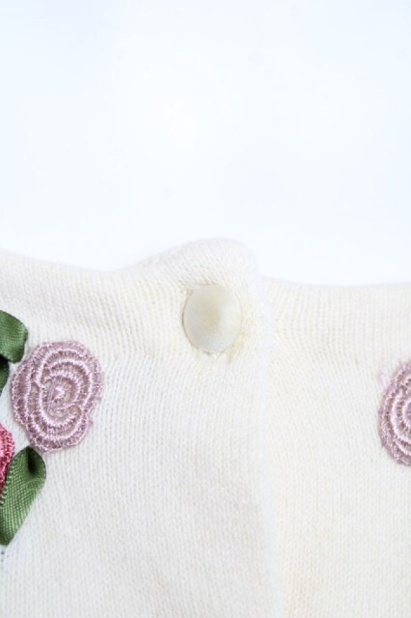 画像3: an another angelus / 刺繍入りニットカーディガン  生成り Y-26-03-03-041-CA-TO-SZ-ZY (3)