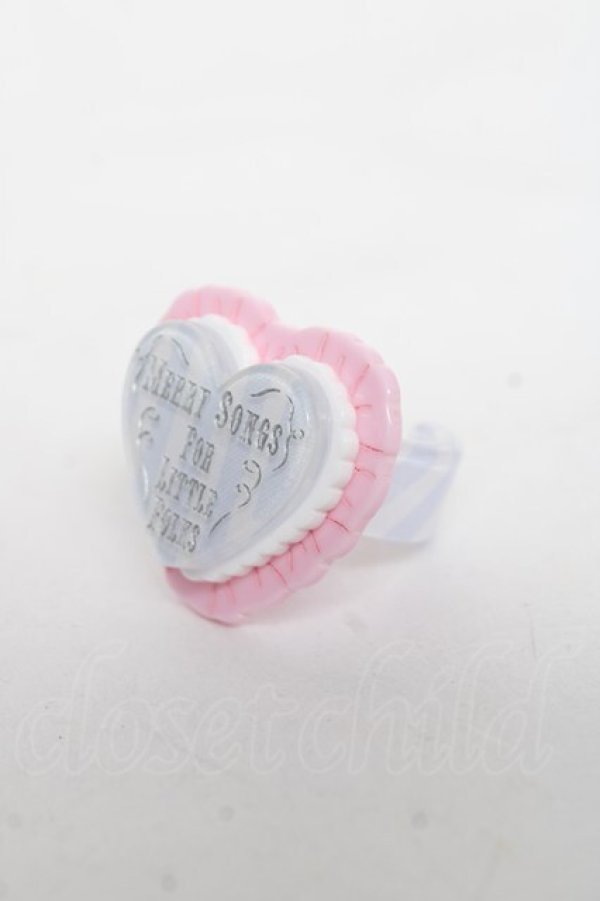 画像1: Angelic Pretty / MELODY TOYSハートリング  ピンク×ラベンダー Y-26-03-06-001-AP-AC-SZ-ZY (1)