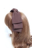 画像2: axes femme kawaii / 斜めリボンカチューシャ  ブラウン Y-26-03-06-042-AX-AC-SZ-ZY (2)