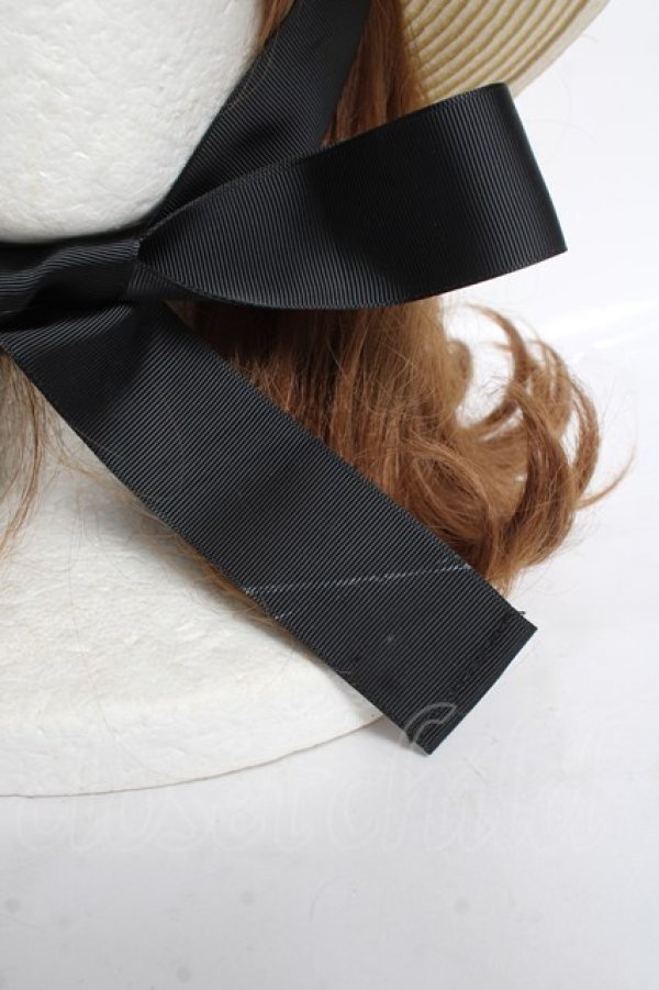 画像5: Ank Rouge / LacyRibbonストローハット   Y-26-03-06-045-CA-AC-SZ-ZY (5)