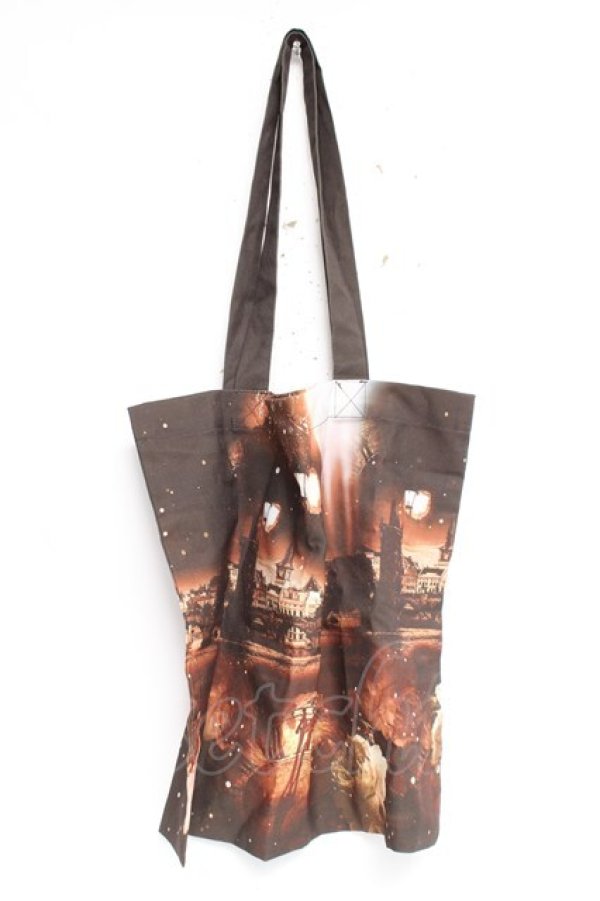 画像1: axes femme NOSTALGIE / 幻想街柄トート  ブラウン Y-26-03-06-049-AX-BG-SZ-ZY (1)