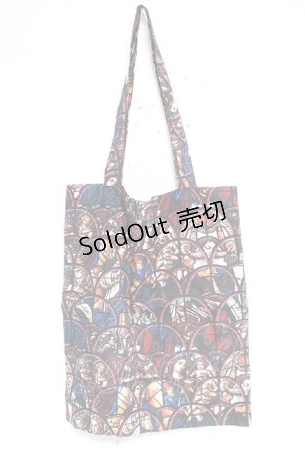 画像1: axes femme NOSTALGIE / ステンドグラス柄トート  黒 Y-26-03-06-050-AX-BG-SZ-ZY (1)