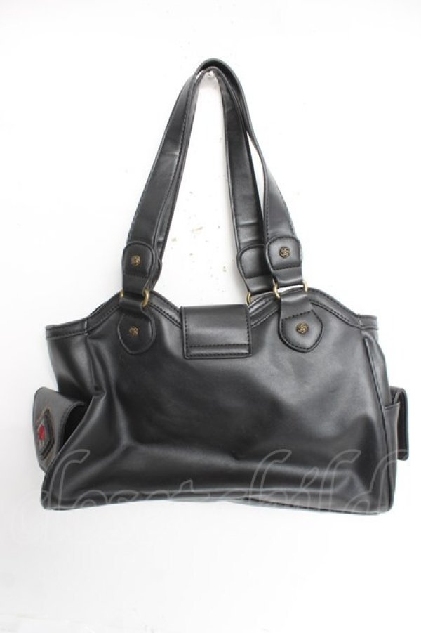 画像3: axes femme / バラパッチワークバッグ  黒 Y-26-03-06-055-AX-BG-SZ-ZY (3)