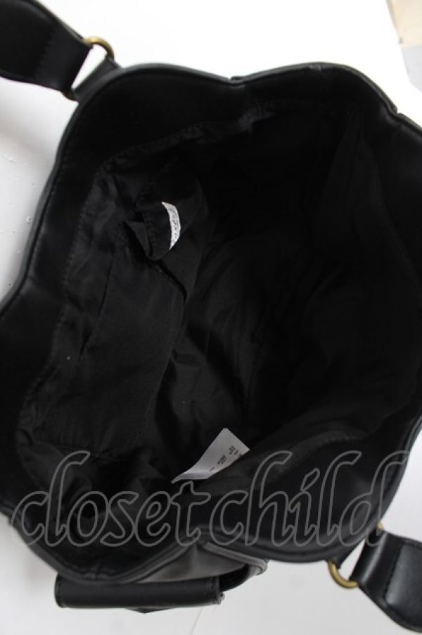 画像4: axes femme / バラパッチワークバッグ  黒 Y-26-03-06-055-AX-BG-SZ-ZY (4)