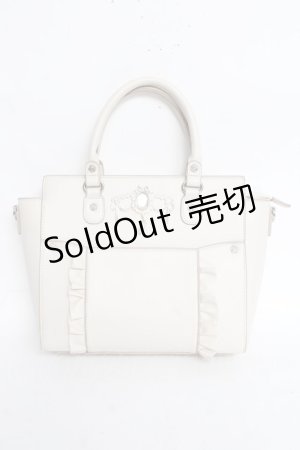 画像: axes femme POETIQUE / ロココビジュー金具バッグ  オフ Y-26-03-06-058-AX-BG-SZ-ZY